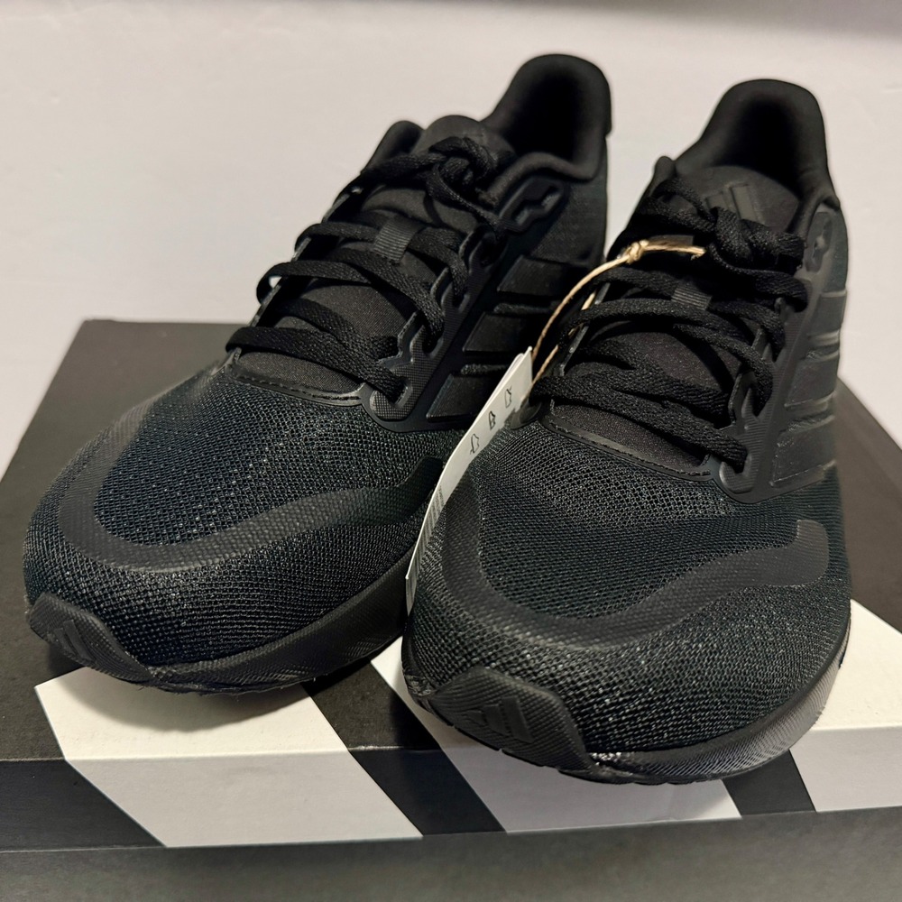 Adidas Runfalcon 5‎ Wide Men Running Shoes Core Black JH5184 Size 9 Sneakers